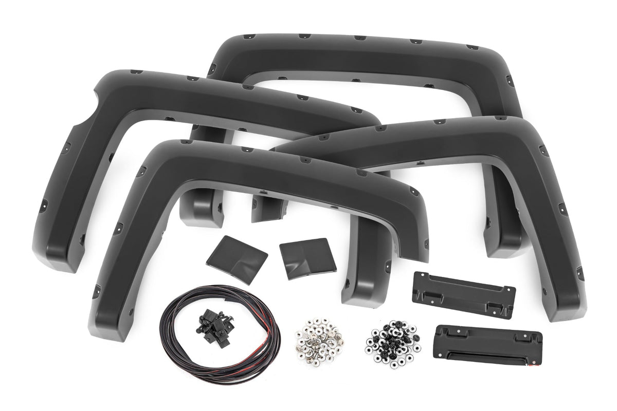 Pocket Fender Flares 5 Foot 9 Inch Bed Gas Door Chevy Silverado 1500 (14-18 & Classic) Rough Country