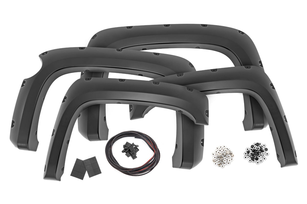 Pocket Fender Flares 5 Foot 9 Inch Bed Chevy Silverado 1500 (2007-2013) Rough Country