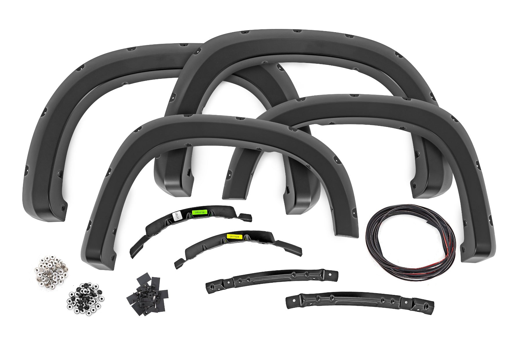 Pocket Fender Flares G9K Satin Steel Chevy Silverado 1500 2WD/4WD (22-26) Rough Country