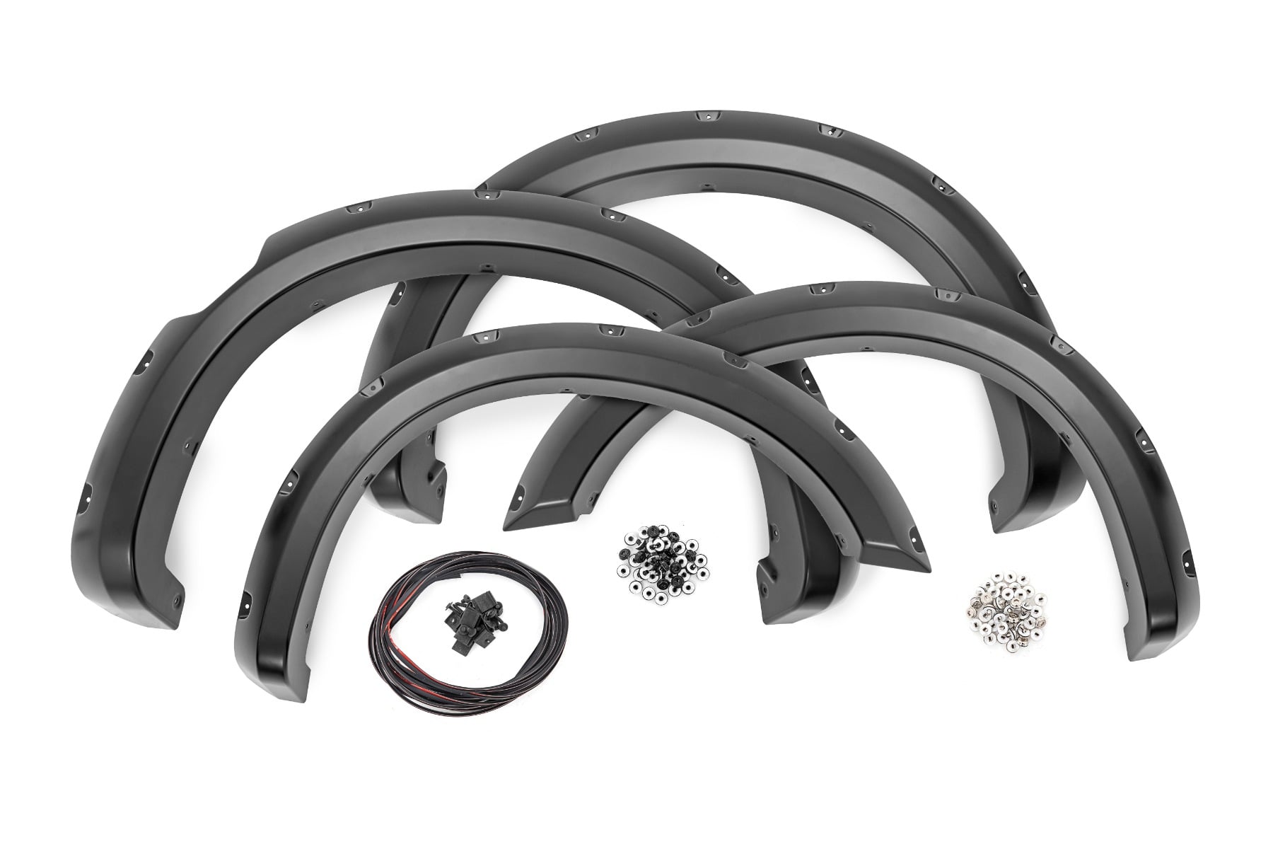 Pocket Fender Flares Crew QAK Glacier White W/O Emblem Nissan Titan (17-24) Rough Country