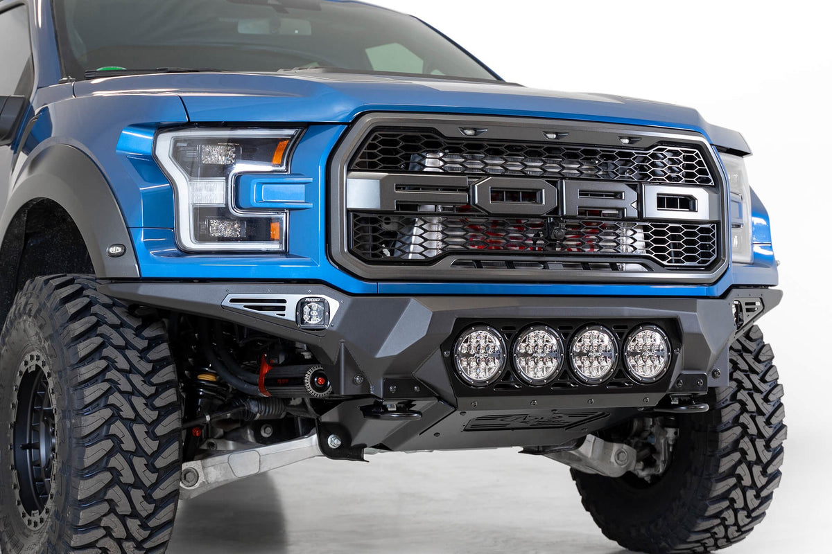 2017-2020 Ford Raptor Bomber Front Bumper Mounts for 4 Rigid 360 6 Inch Round Lights Addictive Desert Designs
