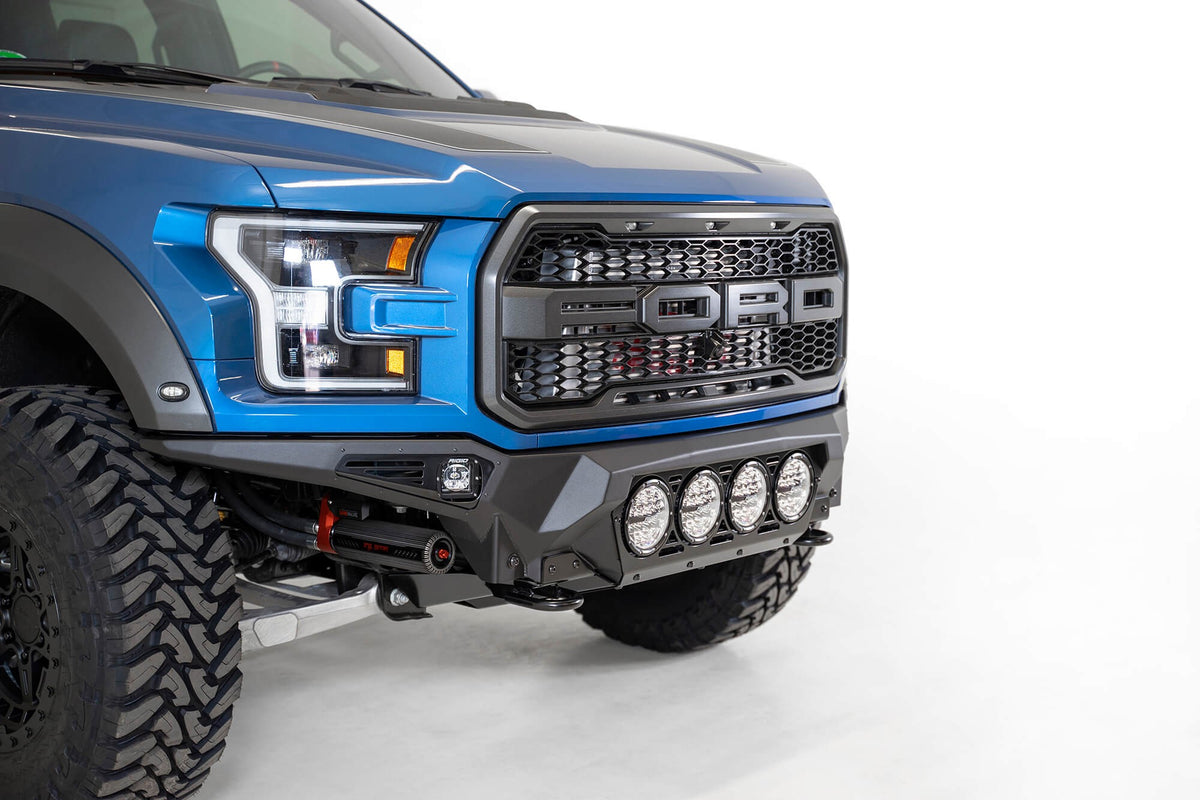 2017-2020 Ford Raptor Bomber Front Bumper Mounts for 4 Rigid 360 6 Inch Round Lights Addictive Desert Designs