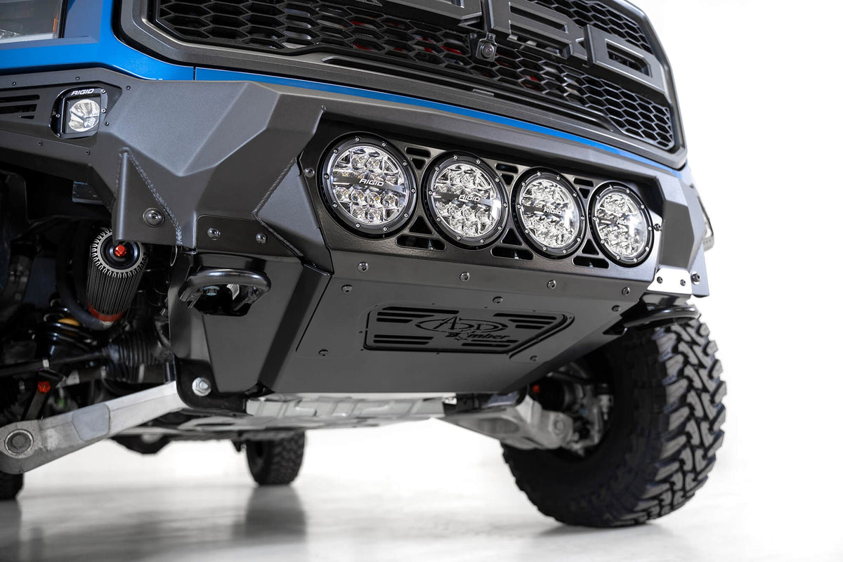 2017-2020 Ford Raptor Bomber Front Bumper Mounts for 4 Rigid 360 6 Inch Round Lights Addictive Desert Designs