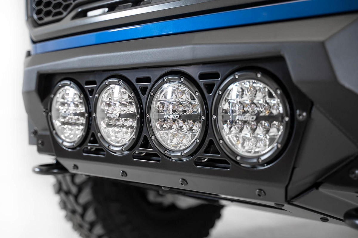 2017-2020 Ford Raptor Bomber Front Bumper Mounts for 4 Rigid 360 6 Inch Round Lights Addictive Desert Designs