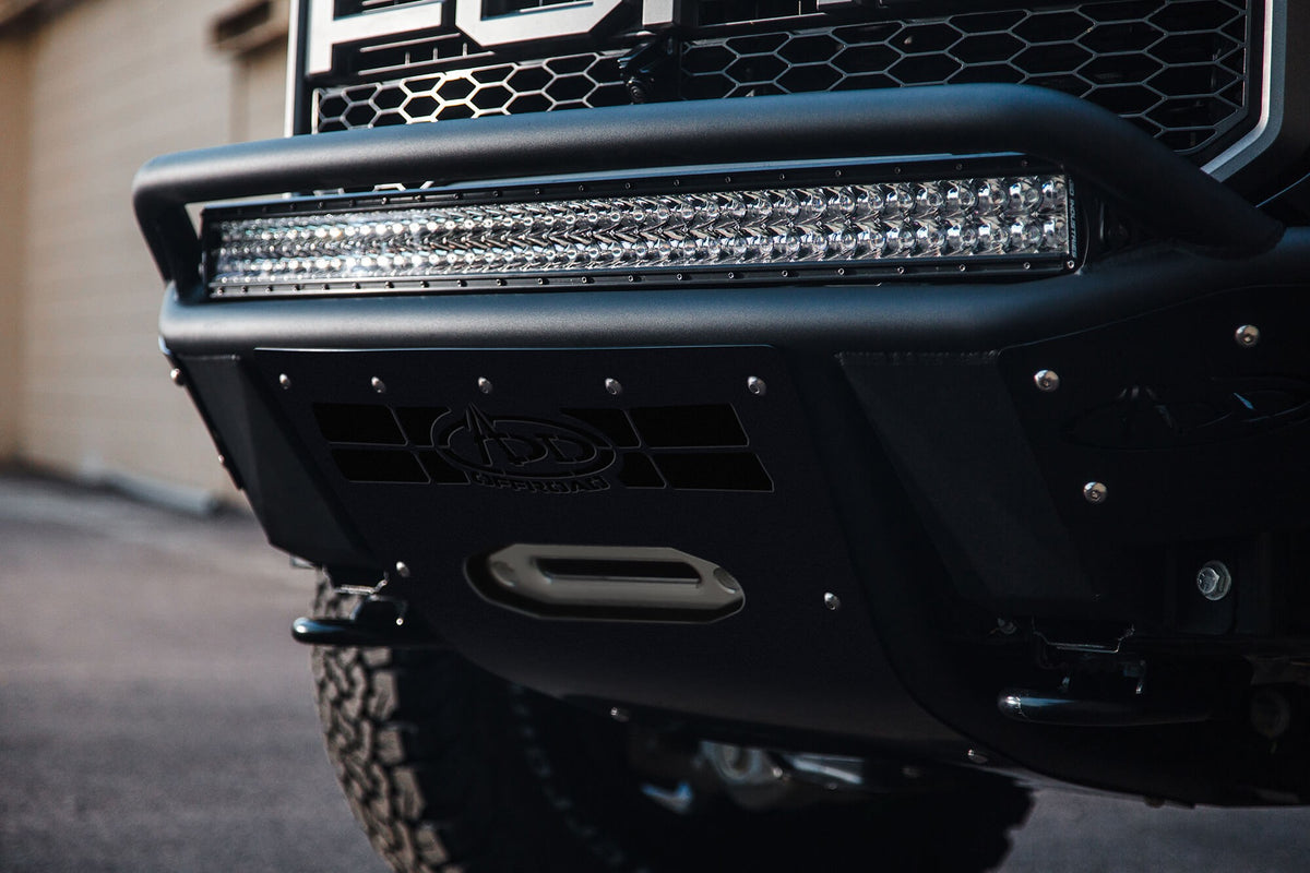 2017-2020 Ford F-150 Raptor Stealth R Front Bumper With Winch Mount Addictive Desert Designs