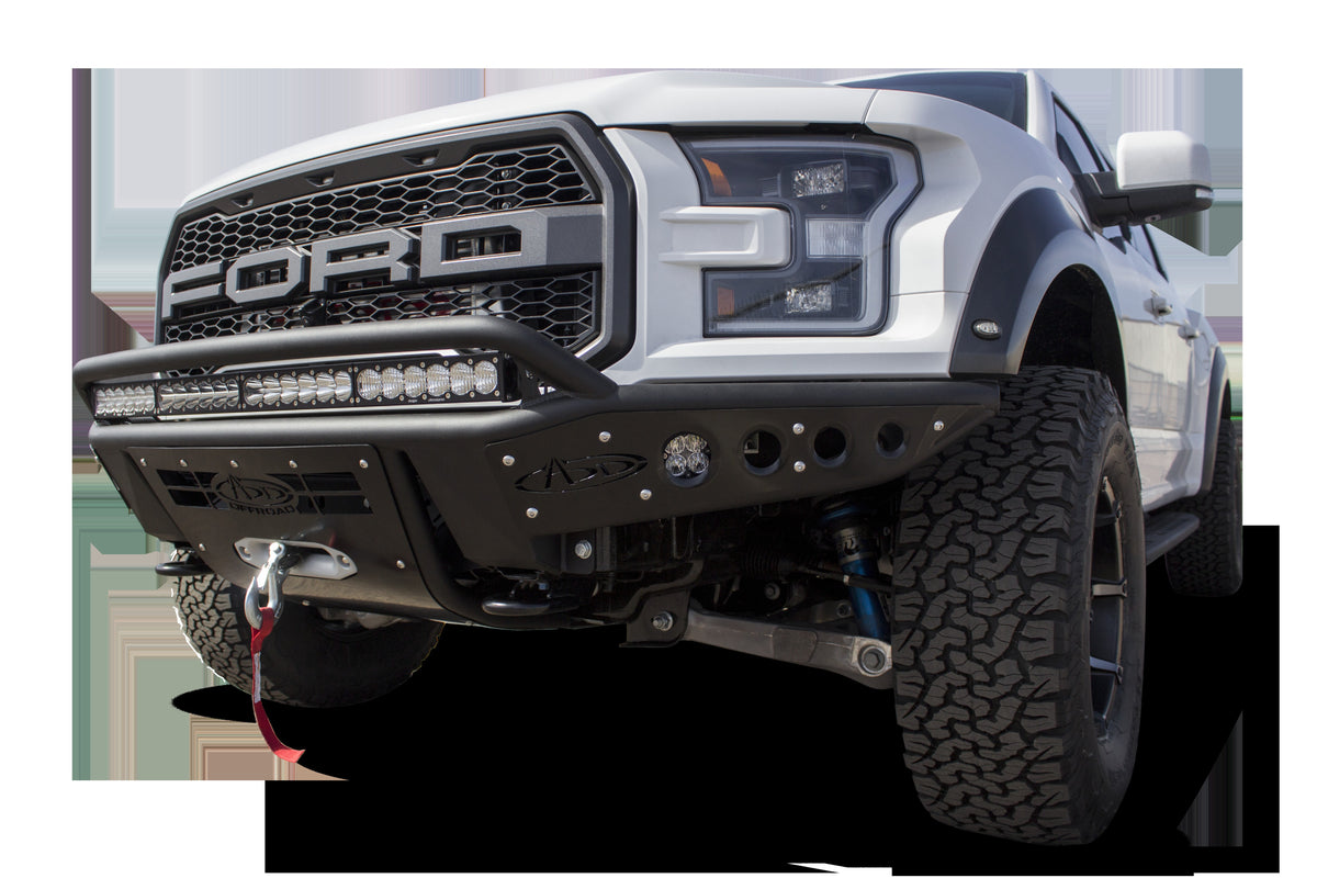 2017-2020 Ford F-150 Raptor Stealth R Front Bumper With Winch Mount Addictive Desert Designs