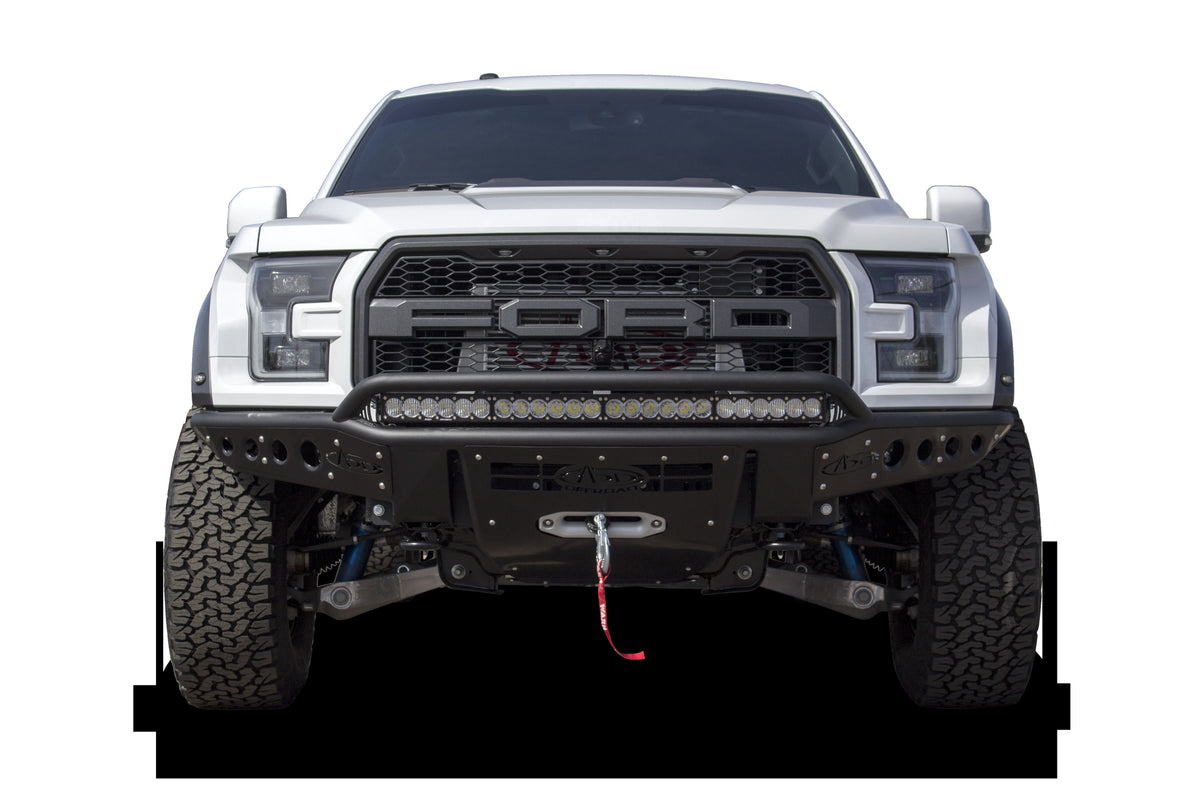 2017-2020 Ford F-150 Raptor Stealth R Front Bumper With Winch Mount Addictive Desert Designs