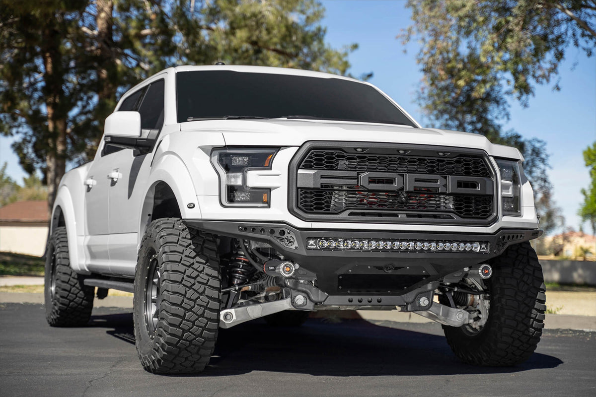 2017-2020 Ford Raptor Rock Fighter Frame Cut Front Bumper Addictive Desert Designs