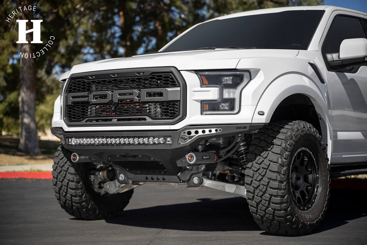 2017-2020 Ford Raptor Rock Fighter Frame Cut Front Bumper Addictive Desert Designs