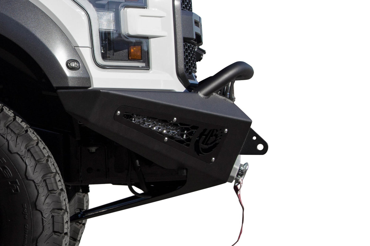 2017-2020 Ford F-150 Raptor HoneyBadger Front Bumper With Winch Mount Addictive Desert Designs