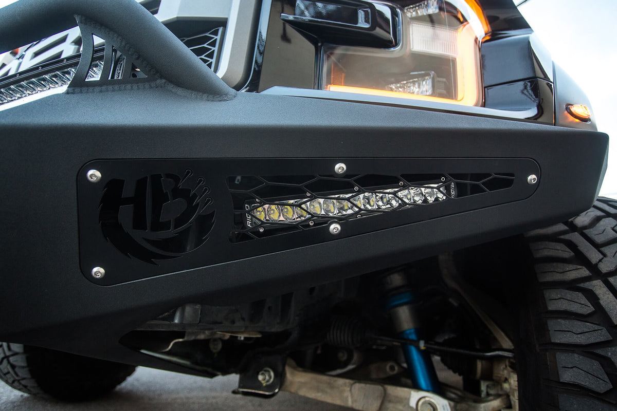 2017-2020 Ford F-150 Raptor HoneyBadger Front Bumper With Winch Mount Addictive Desert Designs