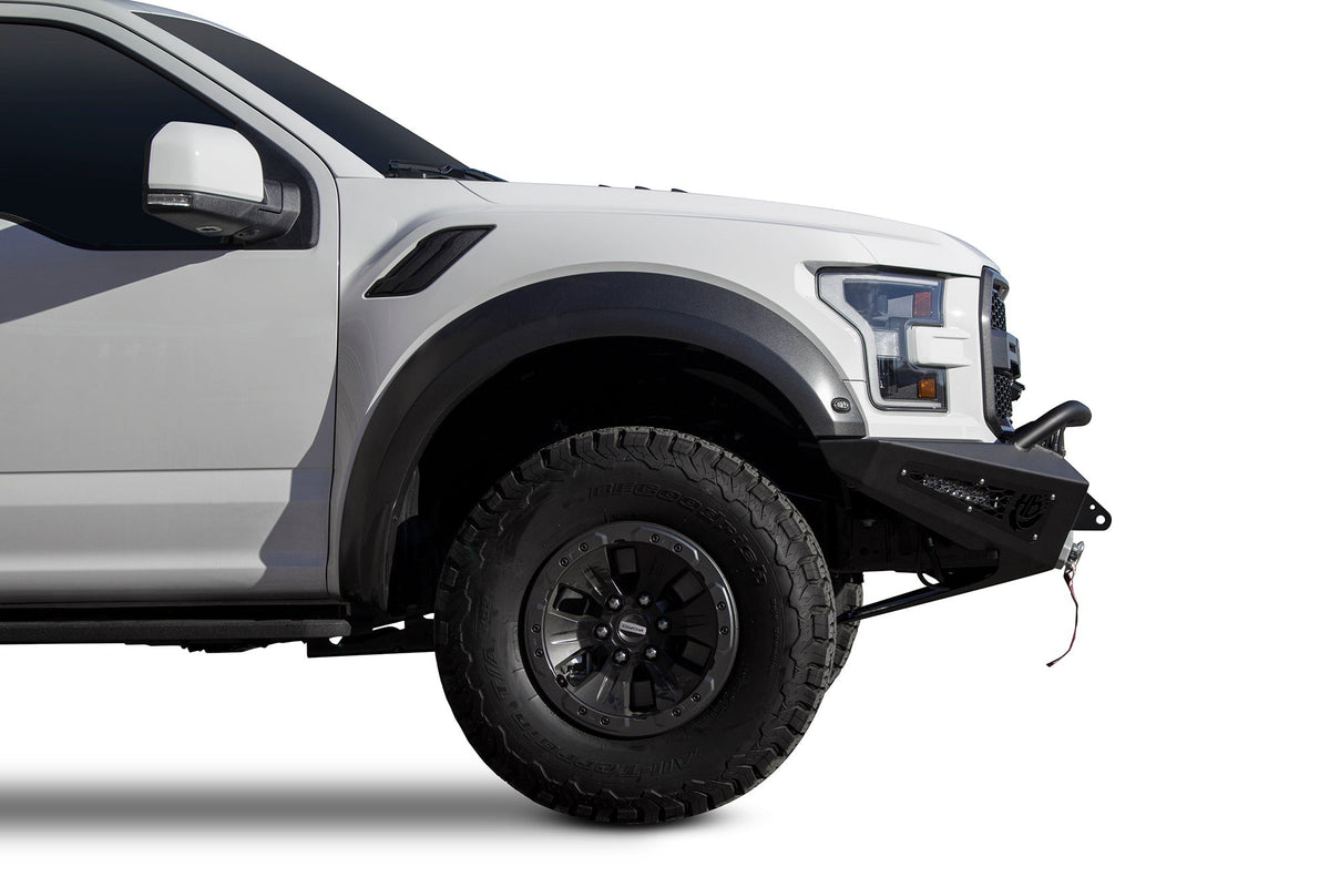 2017-2020 Ford F-150 Raptor HoneyBadger Front Bumper With Winch Mount Addictive Desert Designs