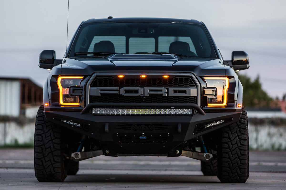 2017-2020 Ford F-150 Raptor HoneyBadger Front Bumper Addictive Desert Designs
