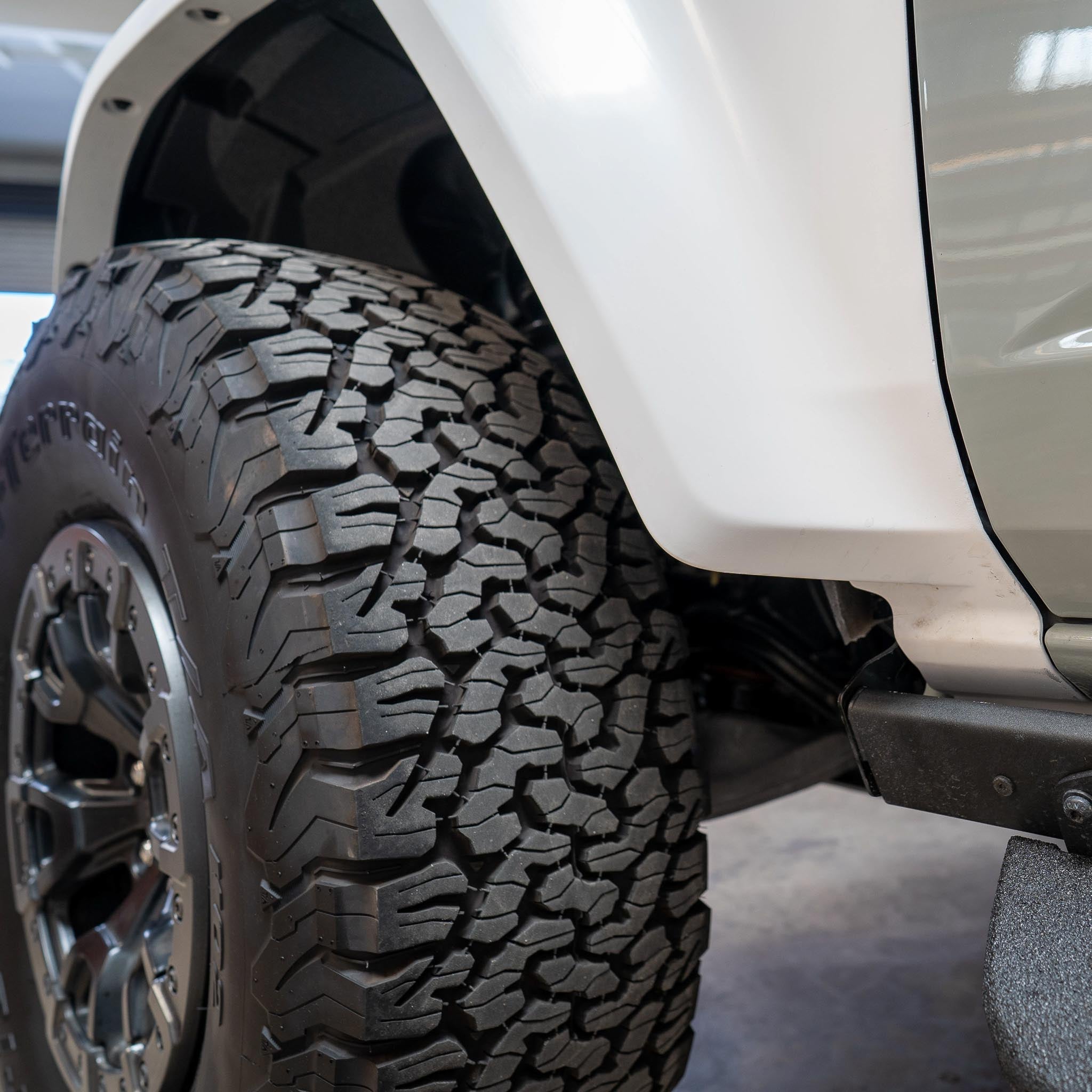 2022-2025 Ford Bronco Raptor fenders showcasing rugged design and durable construction for offroad performance.