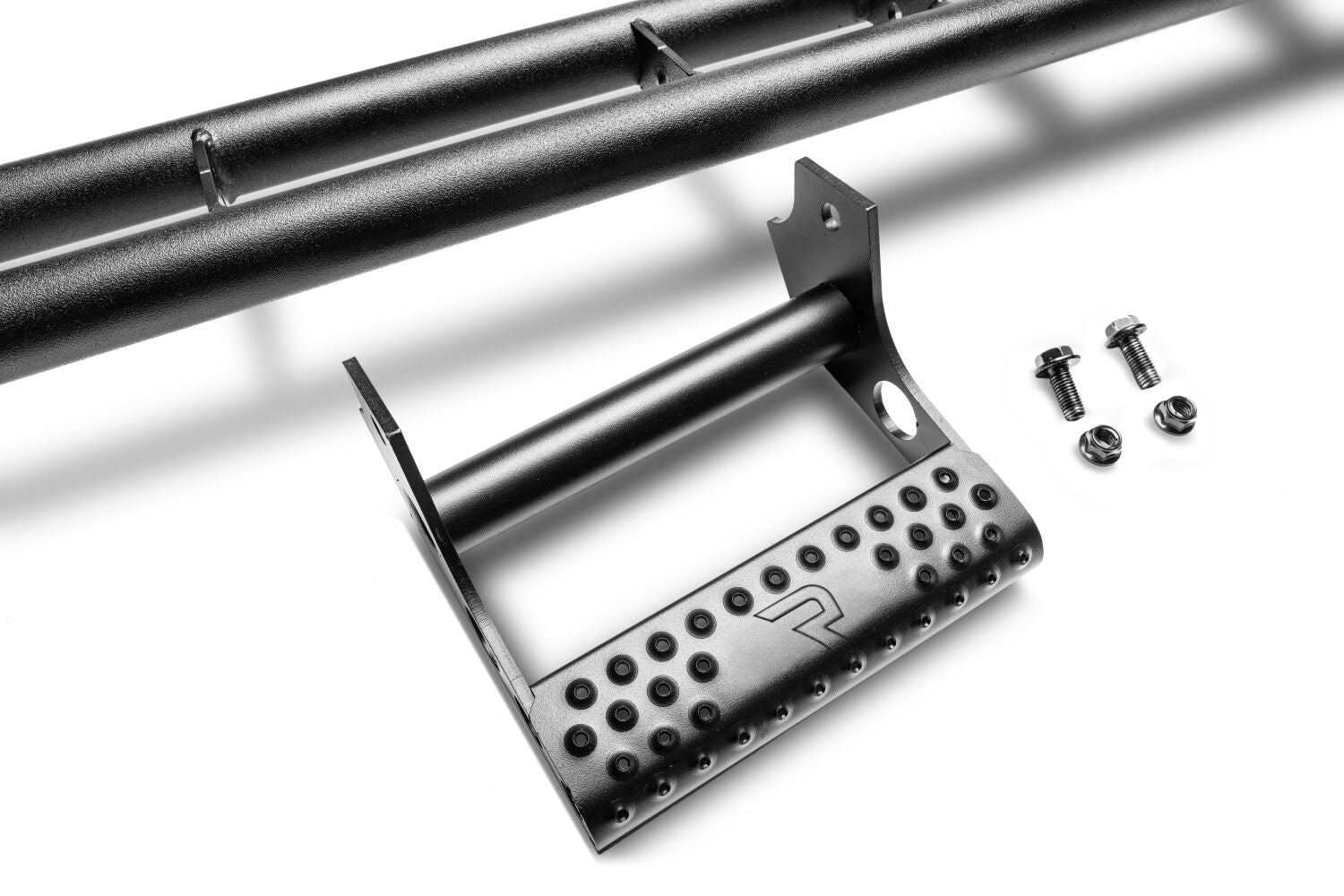 RKR Rock Rails Cab Length (2 Steps per Side) 2015-2024 Ford F-150 SuperCrew Textured Black NFab