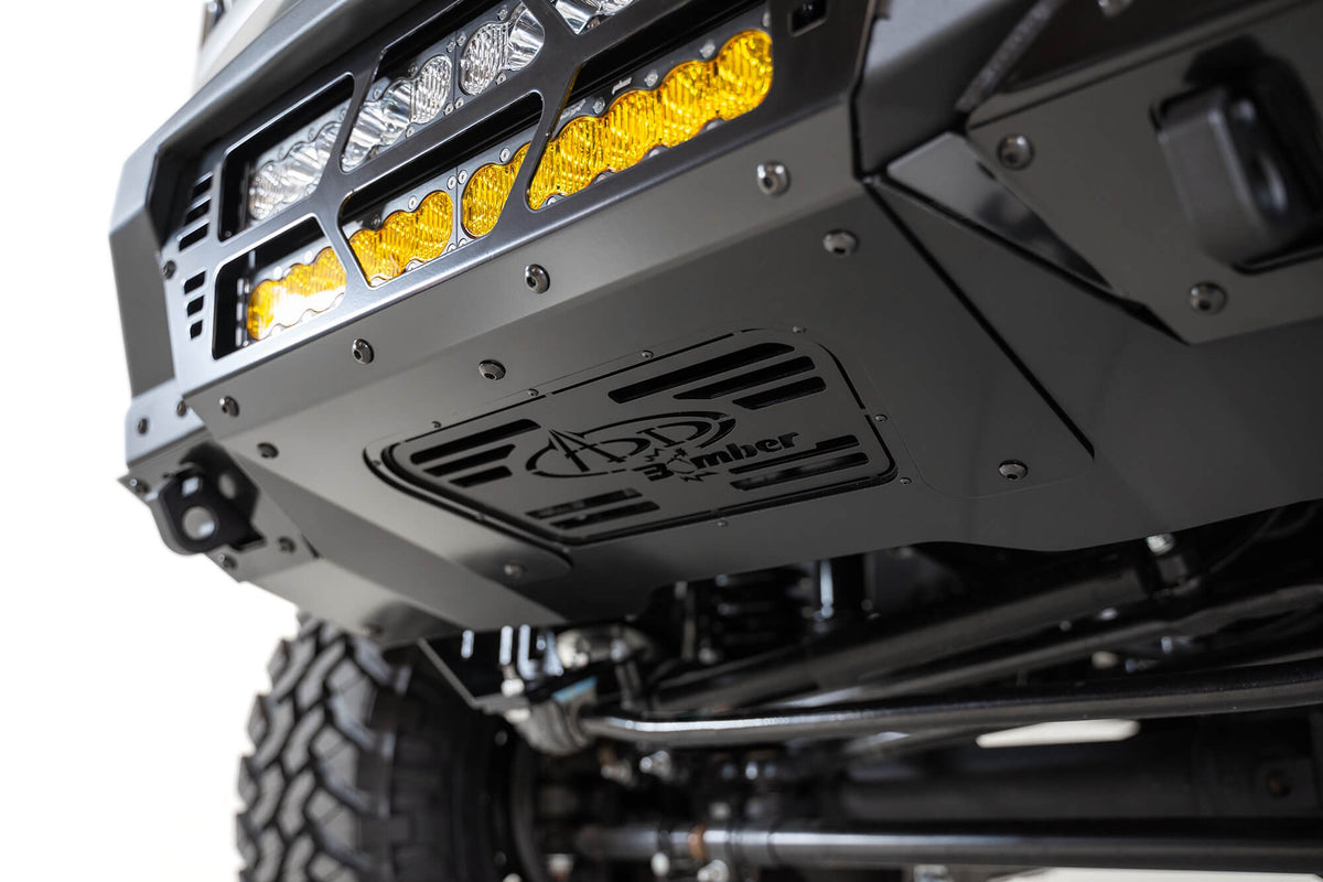 2017-2022 Ford Super Duty F-250 F-350 Bomber Front Bumper Mounts for dual 20 Inch Light Bars Addictive Desert Designs
