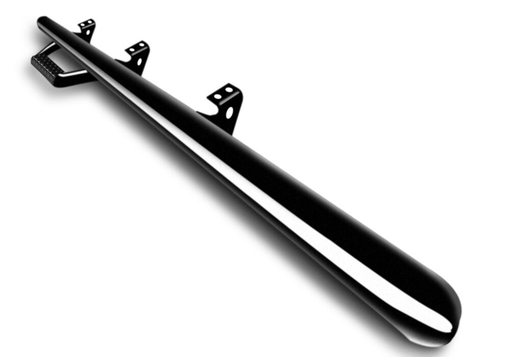 Nerf Step Bar Wheel-to-Wheel with Bed Access (2 Steps per Side) 3 Inch Main Tube Diameter 2017-2026 Ford F-250/F-350/F-450 8 Foot Bed Regular Cab Gloss Black NFab