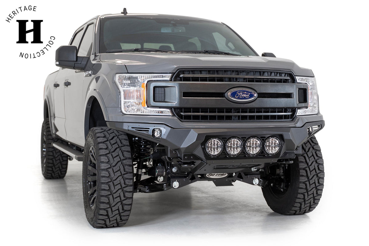 2018-2020 Ford F-150 Bomber Front Bumper Mounts for 4 rigid 360 6 Inch Round Lights Addictive Desert Designs