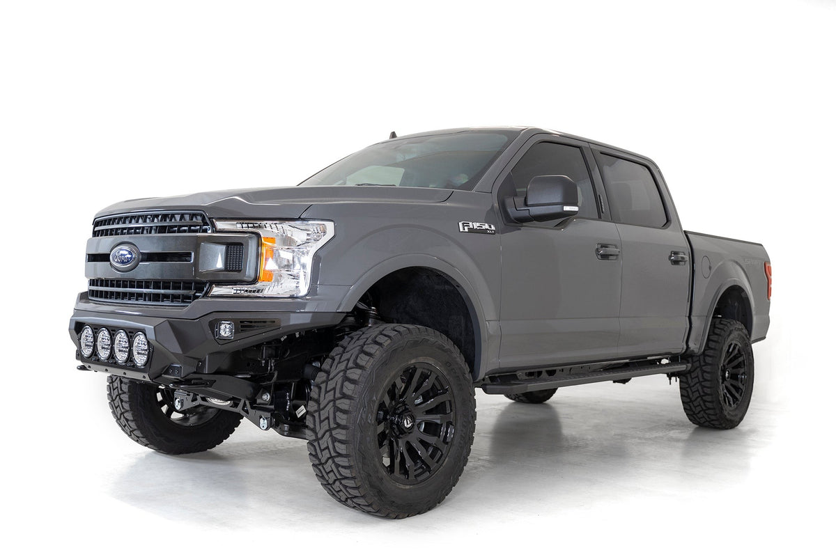 2018-2020 Ford F-150 Bomber Front Bumper Mounts for 4 rigid 360 6 Inch Round Lights Addictive Desert Designs