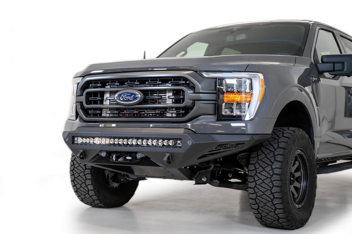 2021-2025 Ford F-150 Stealth Fighter Front Bumper With Winch Mount Addictive Desert Designs