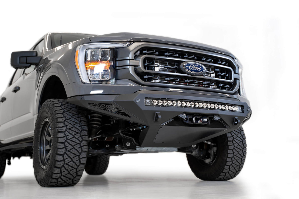 2021-2025 Ford F-150 Stealth Fighter Front Bumper With Winch Mount Addictive Desert Designs