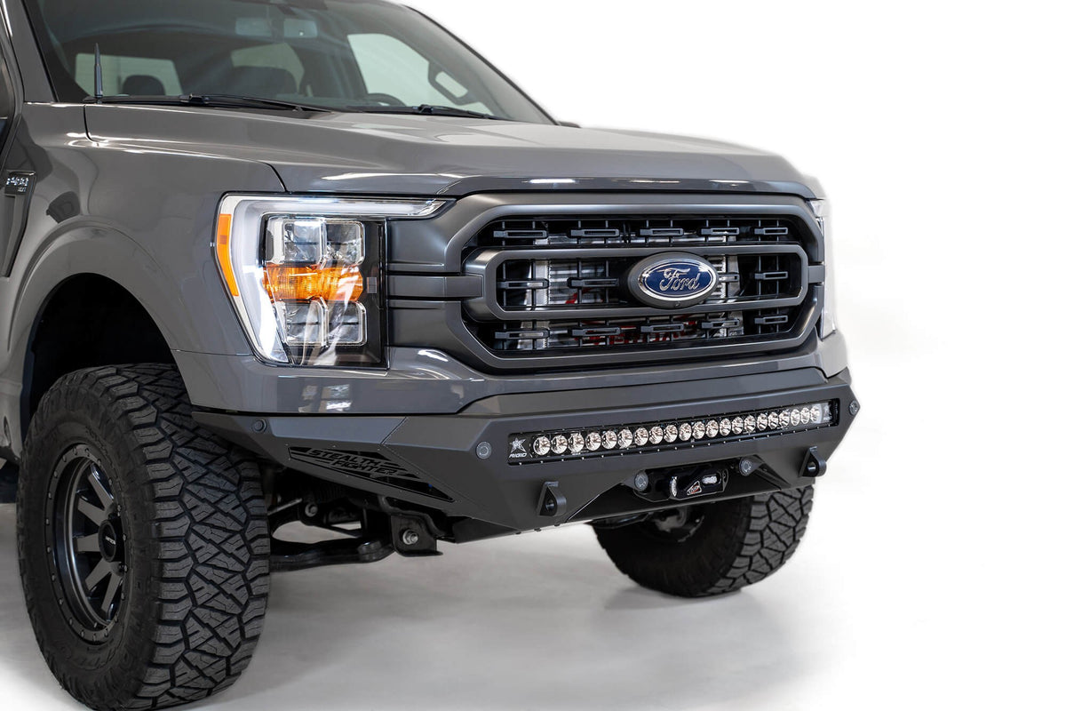 2021-2025 Ford F-150 Stealth Fighter Front Bumper With Winch Mount Addictive Desert Designs