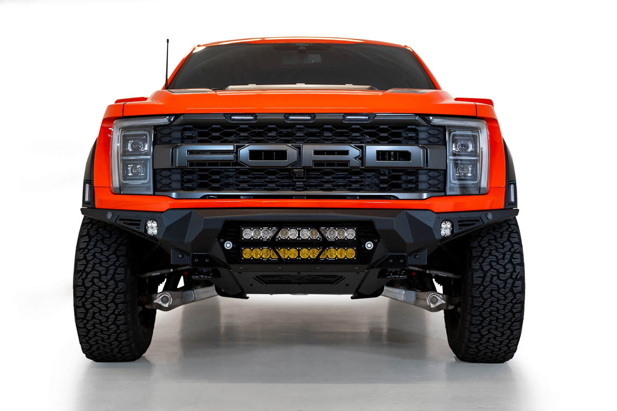2021+ Ford Raptor Bomber Front Bumper Mounts for two 20 Inch Light Bars Addictive Desert Designs
