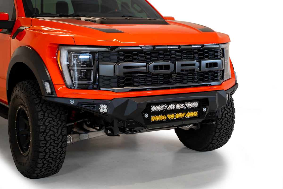 2021+ Ford Raptor Bomber Front Bumper Mounts for two 20 Inch Light Bars Addictive Desert Designs