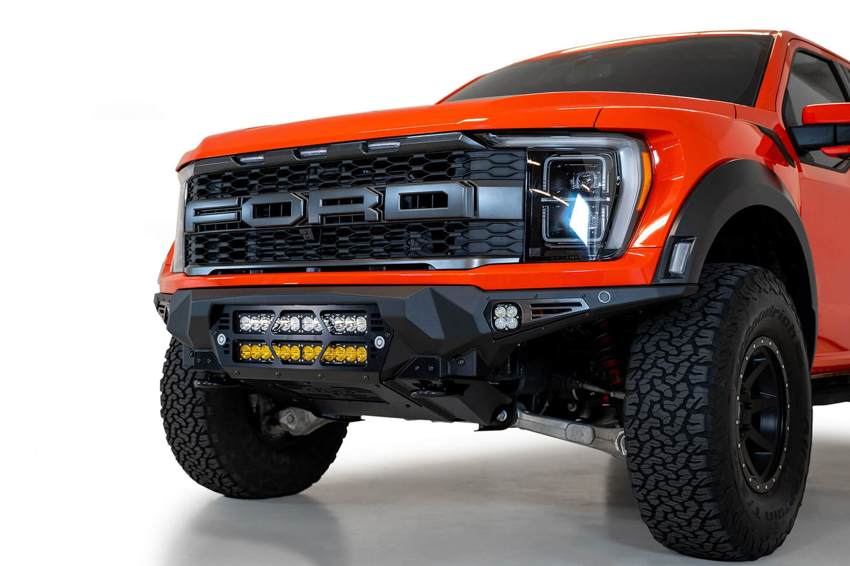 2021+ Ford Raptor Bomber Front Bumper Mounts for two 20 Inch Light Bars Addictive Desert Designs