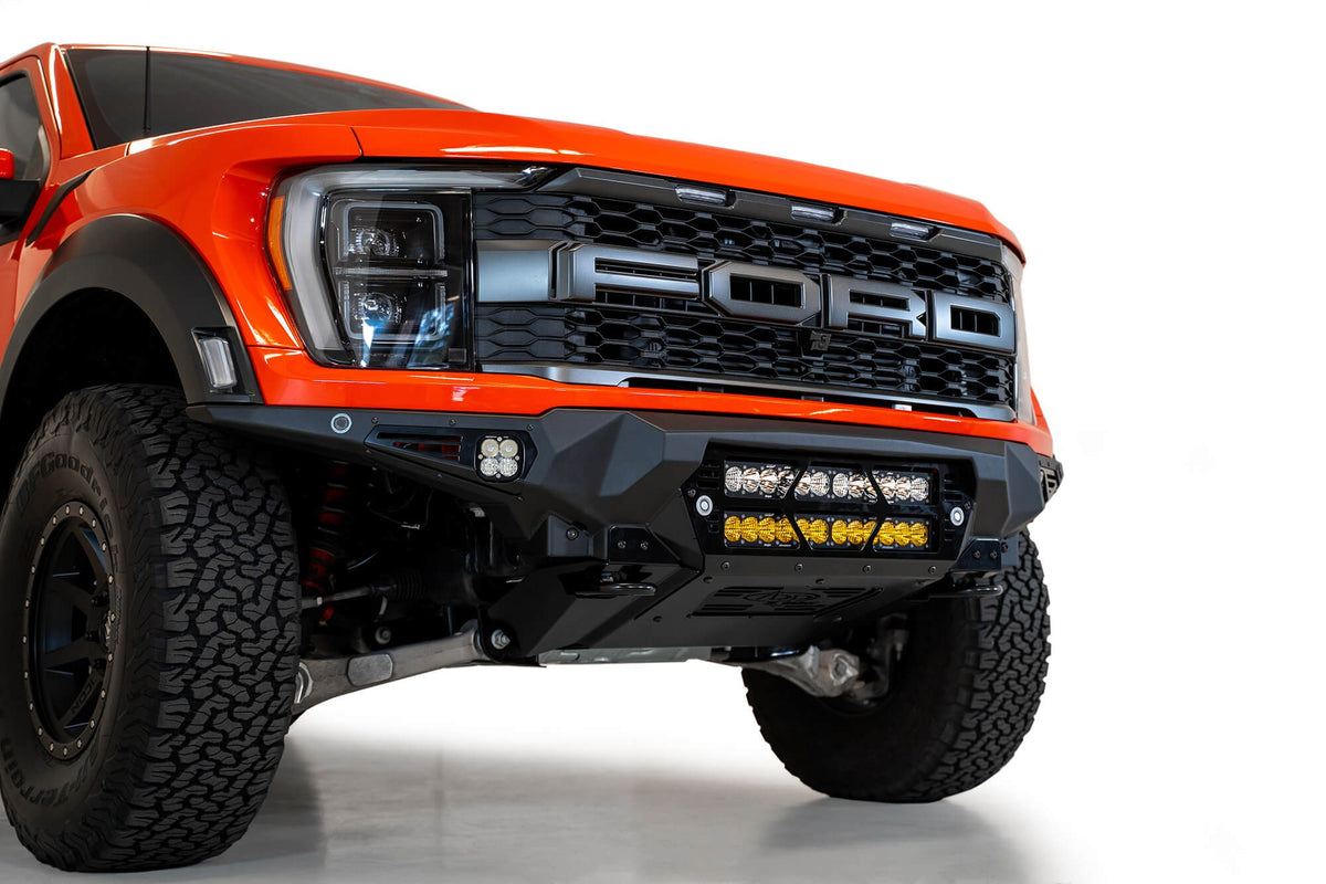 2021+ Ford Raptor Bomber Front Bumper Mounts for two 20 Inch Light Bars Addictive Desert Designs