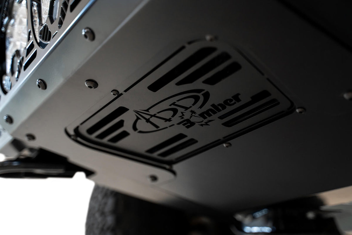 2021+ Ford Raptor Bomber Front Bumper Mounts for 3 Baja Designs LP6 Round Lights Addictive Desert Designs