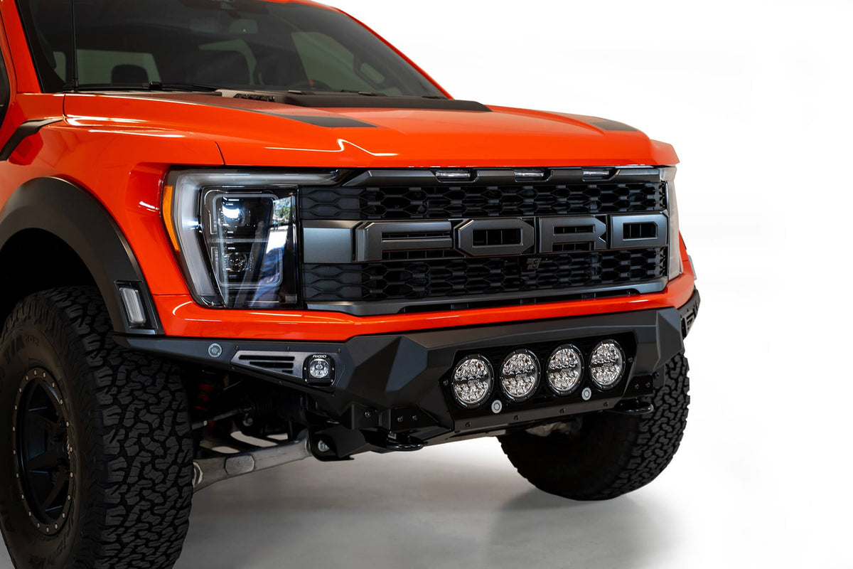 2021+ Ford Raptor Bomber Front Bumper Mounts for 4 rigid 360 6 Inch Round Lights Addictive Desert Designs