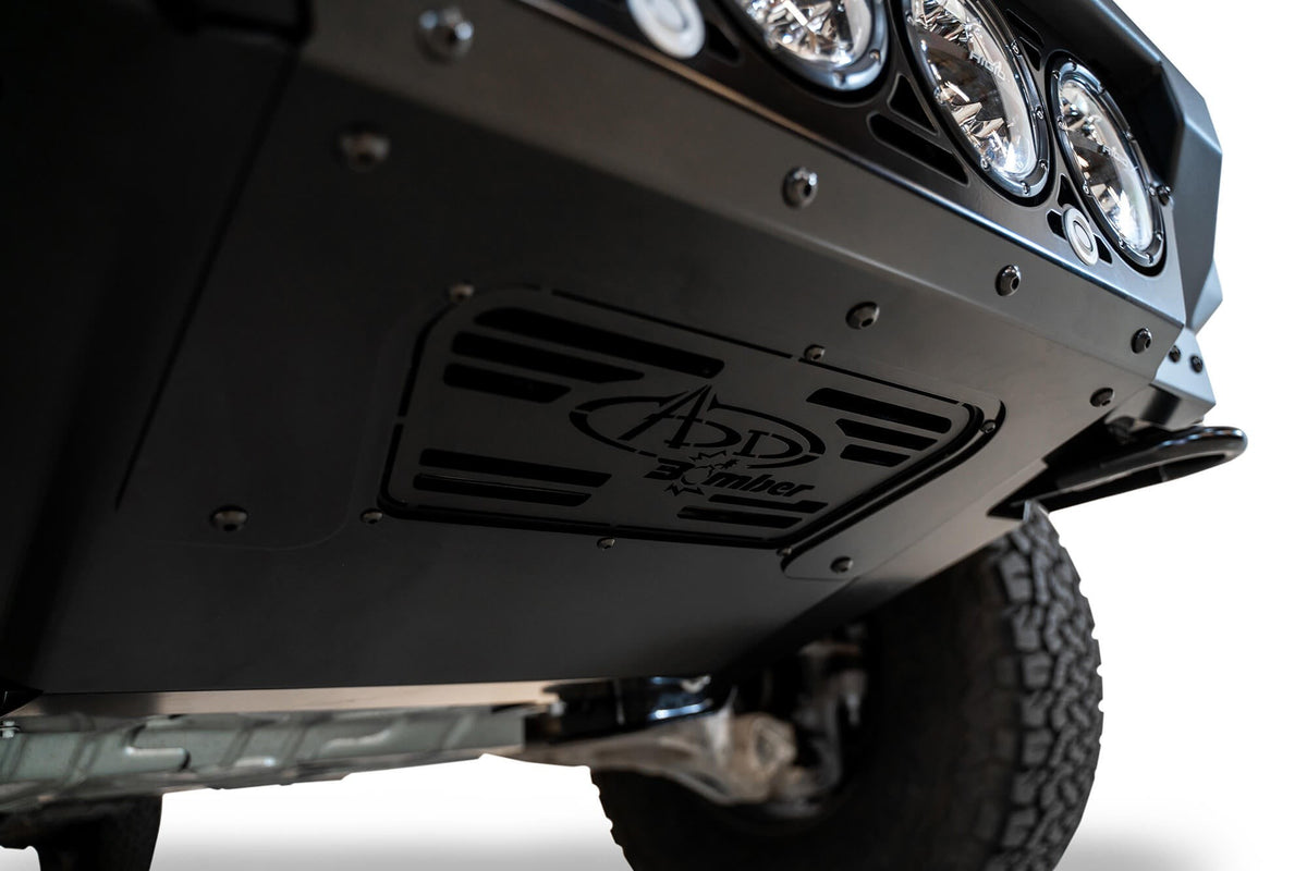 2021+ Ford Raptor Bomber Front Bumper Mounts for 4 rigid 360 6 Inch Round Lights Addictive Desert Designs