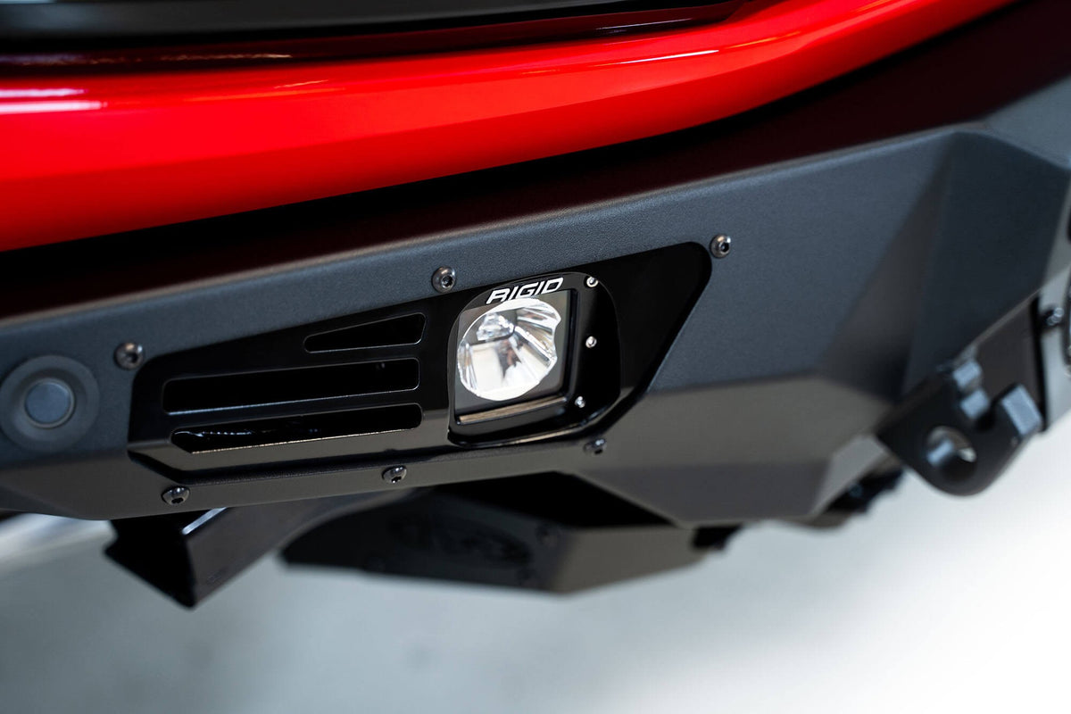 2021+ Ford Bronco Bomber Front Bumper Mounts for three Rigid 360 6 Inch lights Addictive Desert Designs