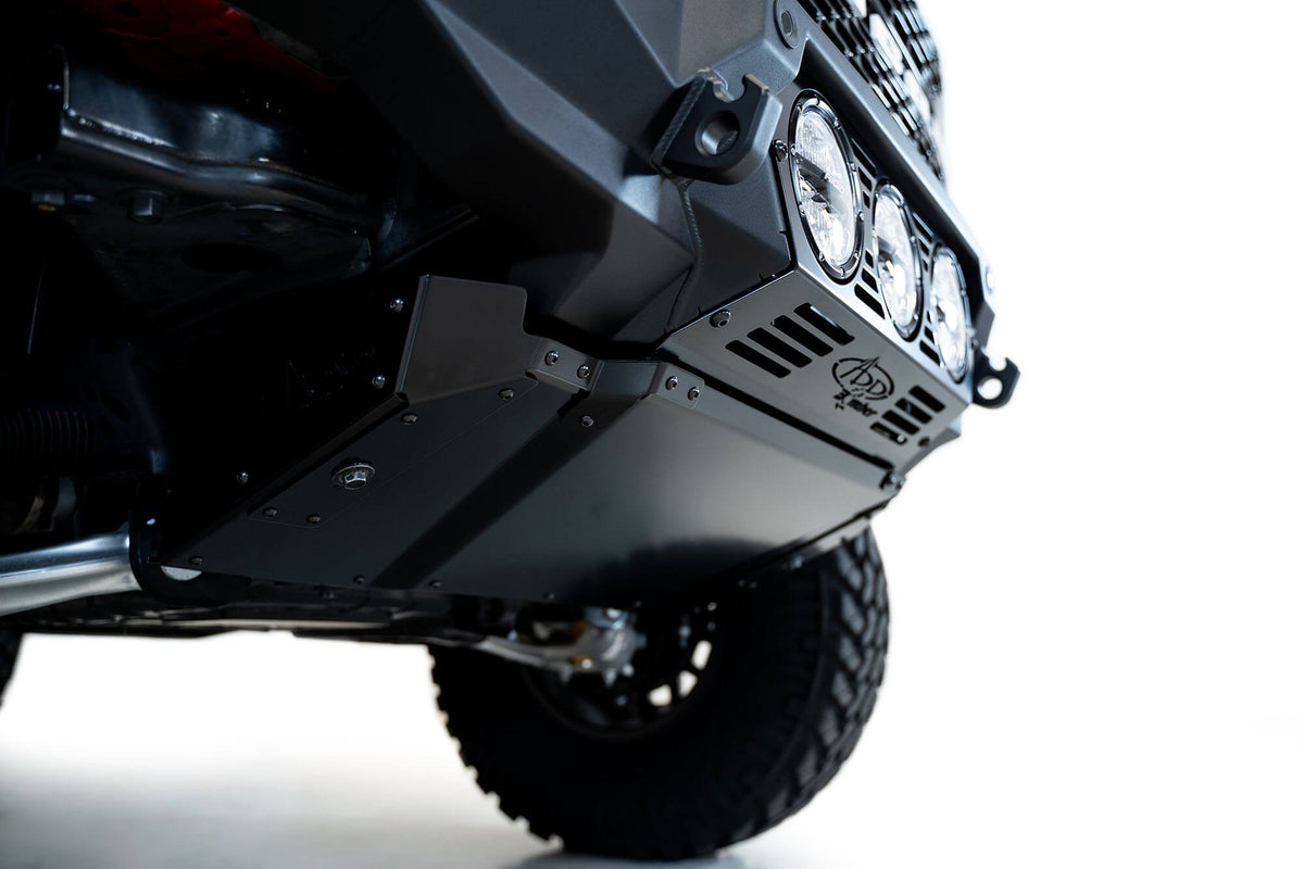 2021+ Ford Bronco Bomber Front Bumper Mounts for three Rigid 360 6 Inch lights Addictive Desert Designs