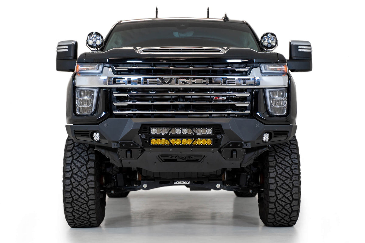 2020-2023 Chevrolet Silverado 2500/3500 Bomber Front Bumper Mounts for two 20 Inch light bars Addictive Desert Designs