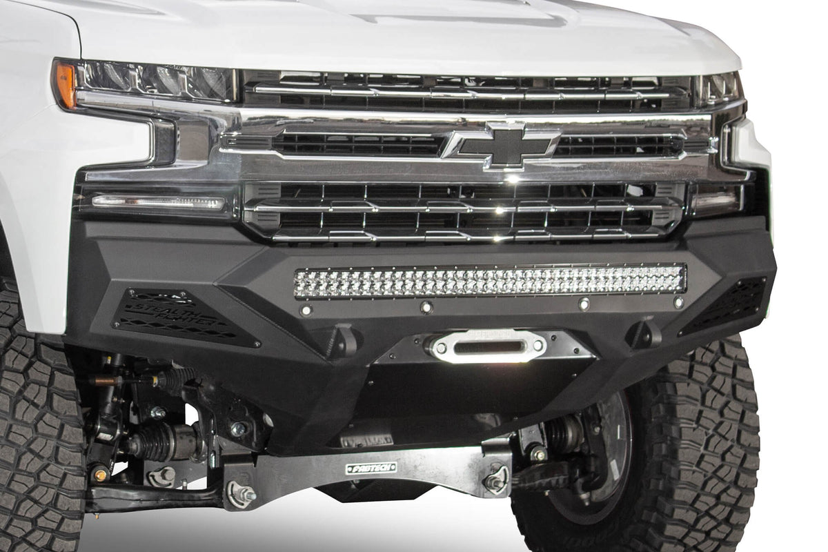 2019-2022 Chevrolet Silverado 1500 Stealth Fighter Front Bumper With Winch Mount Addictive Desert Designs