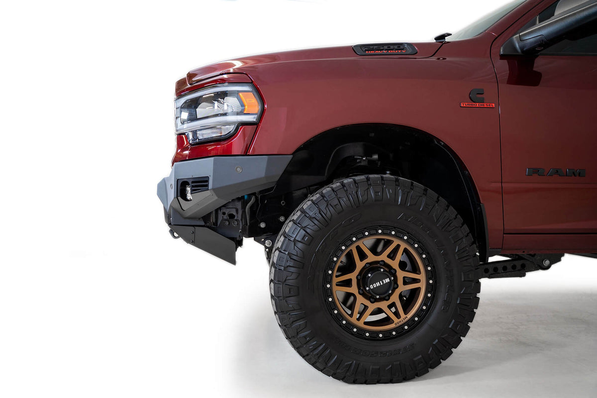 2019-2025 RAM 2500 3500 Bomber Front Bumper Mounts for two 20 inch light bars Addictive Desert Designs