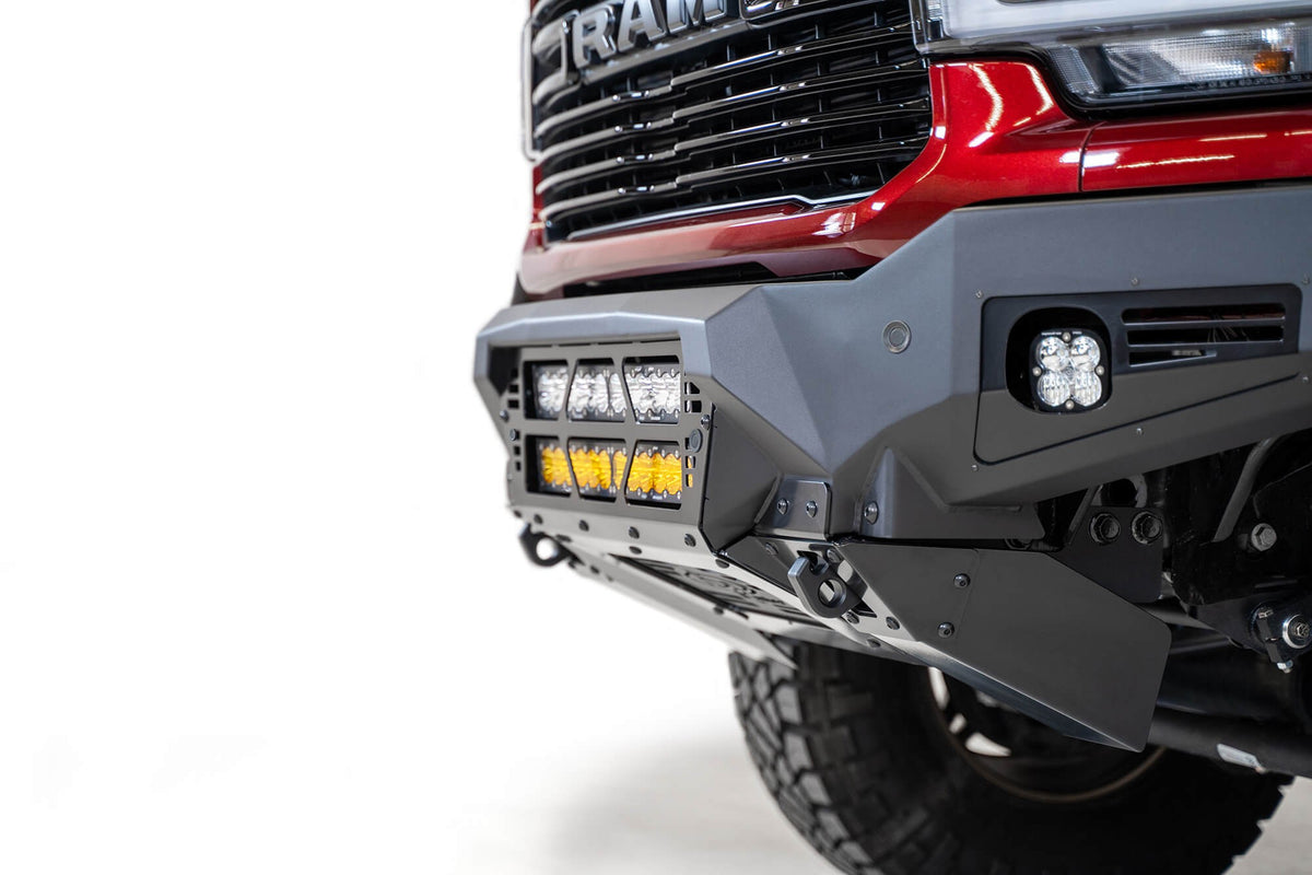 2019-2025 RAM 2500 3500 Bomber Front Bumper Mounts for two 20 inch light bars Addictive Desert Designs