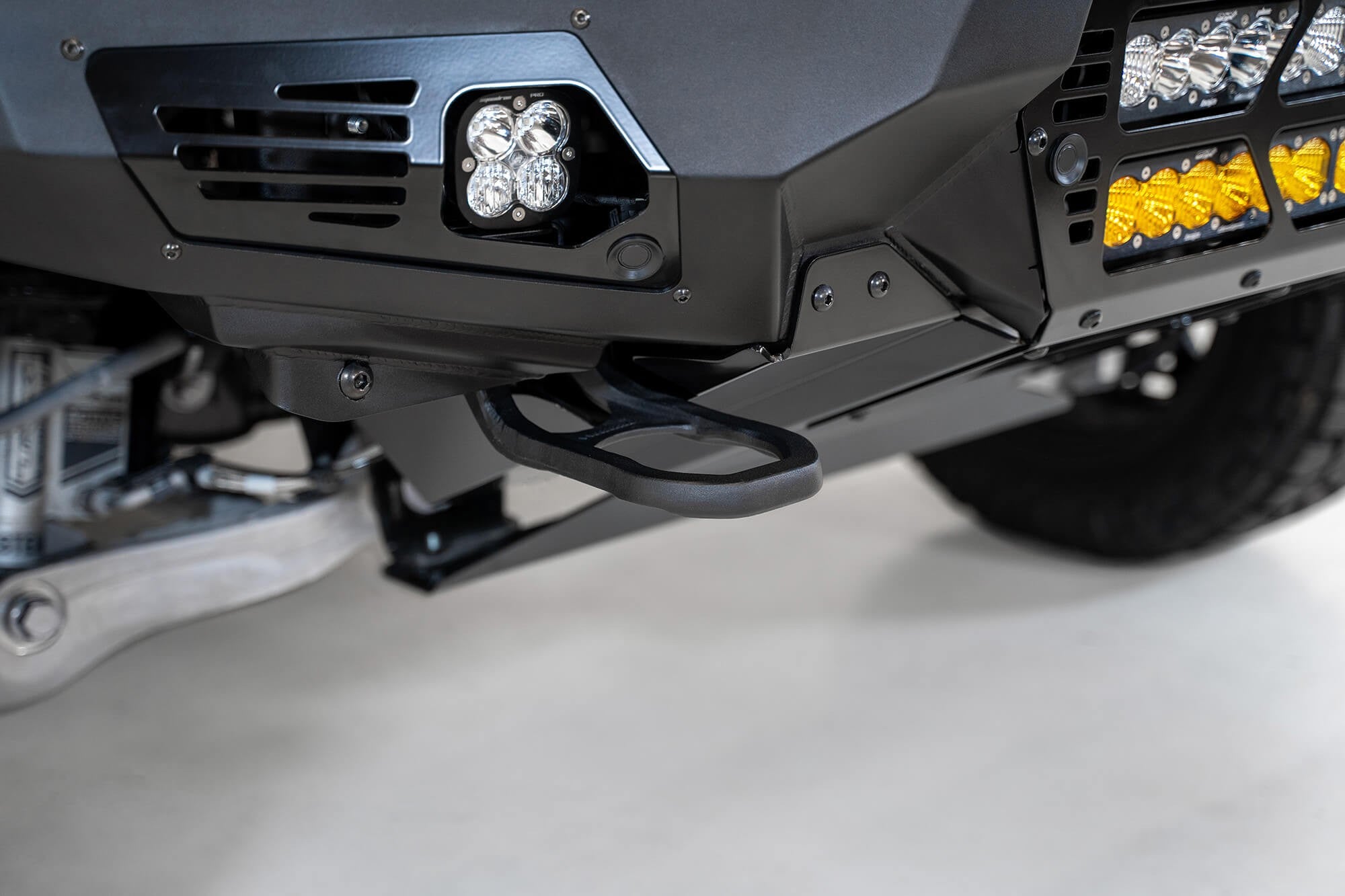 2021-2024 RAM 1500 TRX Bomber Front Bumper Mounts for two 20 Inch light bars Addictive Desert Designs