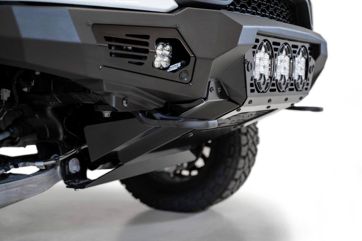 2021-2024 RAM 1500 TRX Bomber Front Bumper Mounts for 3 Baja Designs LP6 round lights Addictive Desert Designs