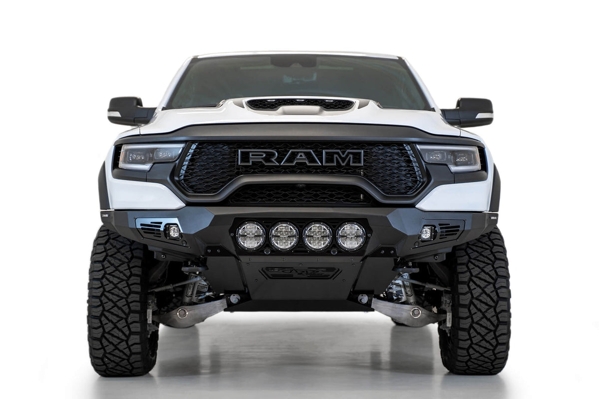 2021-2024 RAM 1500 TRX Bomber Front Bumper Mounts for 4 rigid 360 6 Inch round lights Addictive Desert Designs