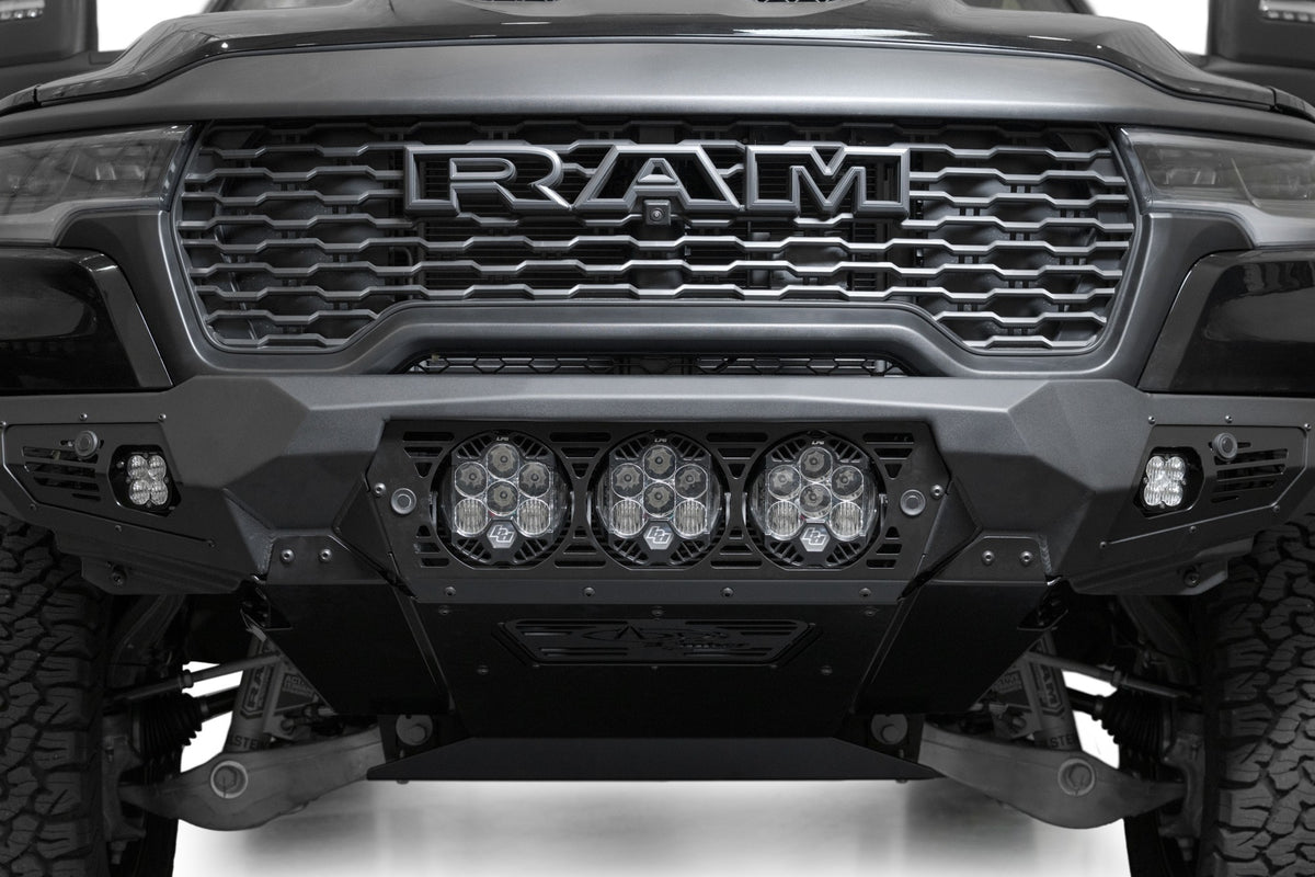 2025 Ram RHO Bomber Front Bumper (Baja) Addictive Desert Designs
