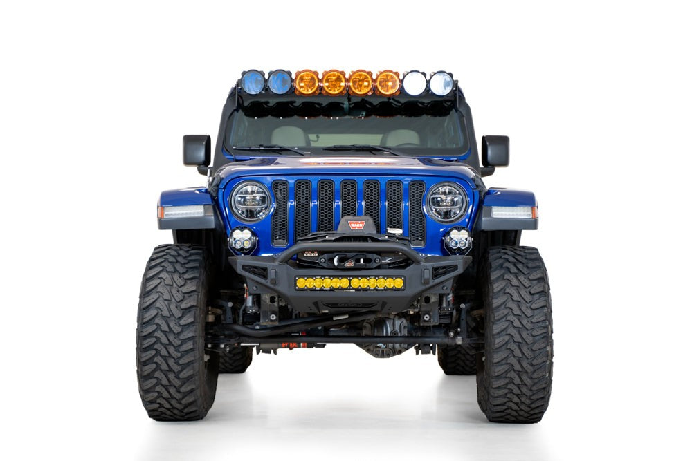 2018-2025 Jeep JL JLU JT Wrangler, Gladiator Rock Fighter Front Bumper Addictive Desert Designs