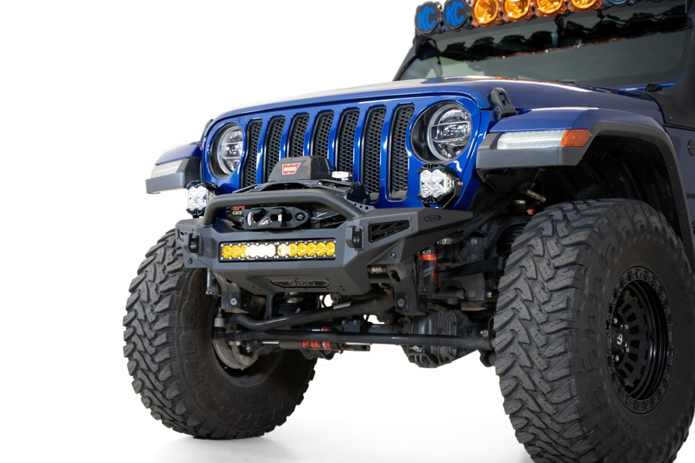 2018-2025 Jeep JL JLU JT Wrangler, Gladiator Rock Fighter Front Bumper Addictive Desert Designs