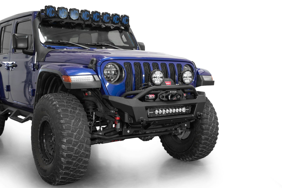 2018-2025 Jeep JL JLU JT Wrangler, Gladiator Phantom Stubby Front Bumper Addictive Desert Designs