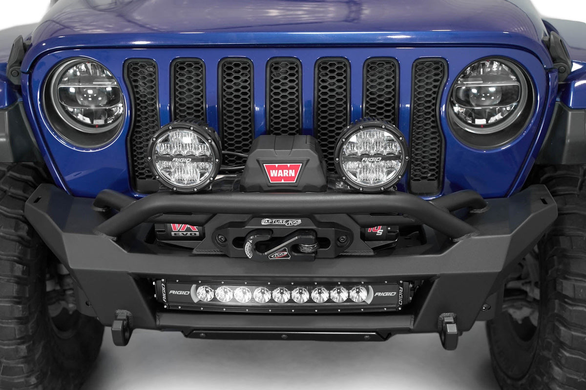 2018-2025 Jeep JL JLU JT Wrangler, Gladiator Phantom Stubby Front Bumper Addictive Desert Designs