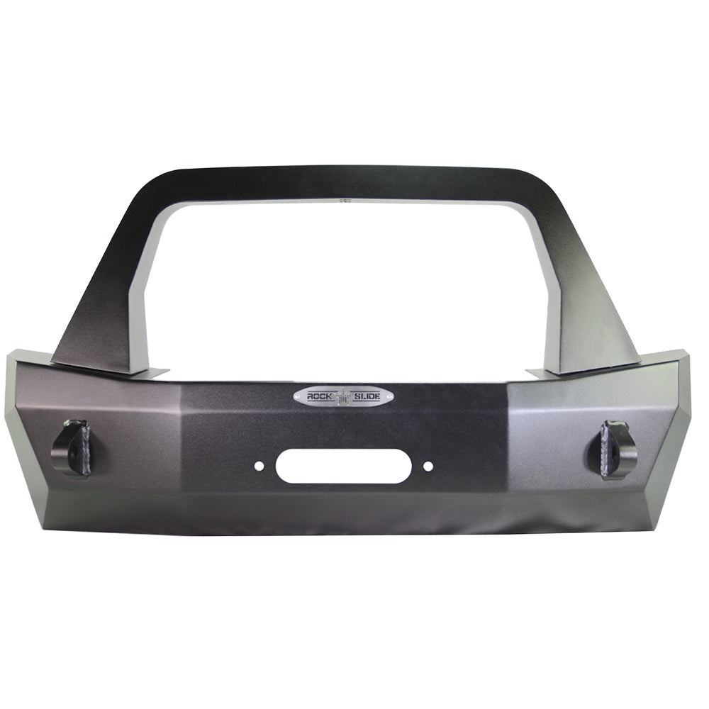 Jeep JL Shorty Front Bumper For 18-Pres Wrangler JL Complete With Winch Plate Rigid Series Rock Slide Engineering