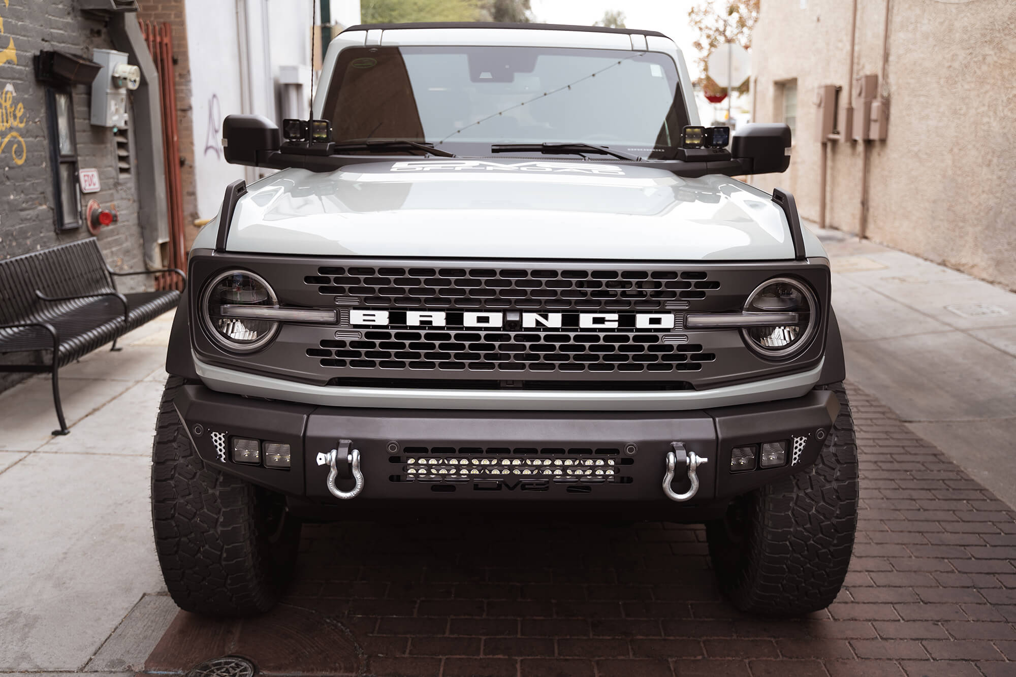 2021 2025 Ford Bronco OE Plus Series Front Bumper DV8 Offroad