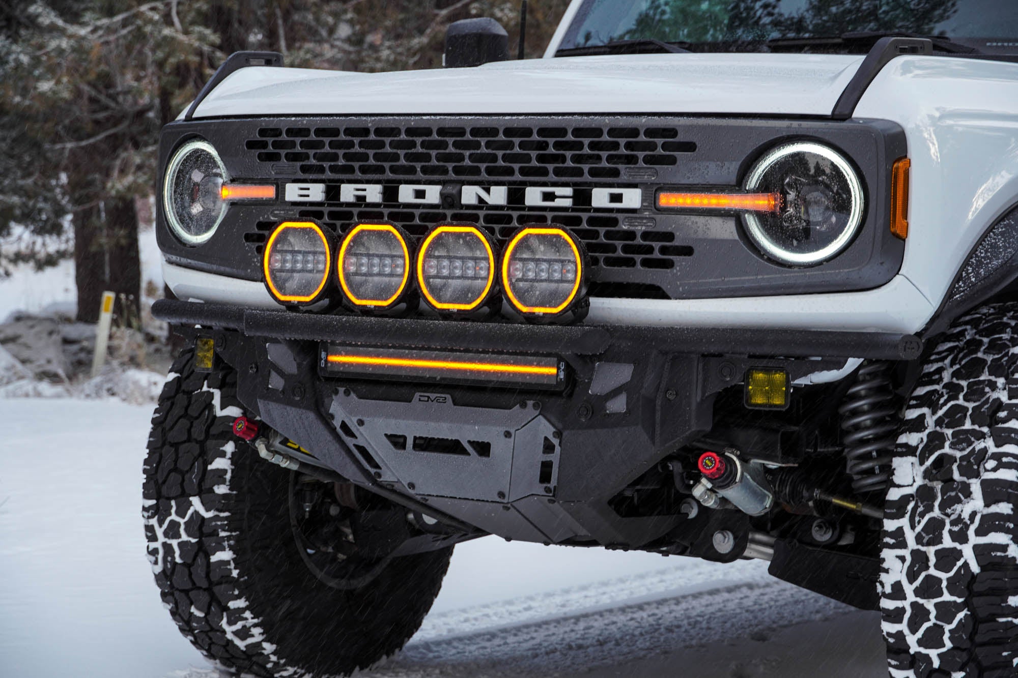 2021 2025 Ford Bronco Tube Series Front Bumper DV8 Offroad